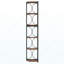 Étagère d'angle à 6 niveaux, bibliothèque d'angle 67 "