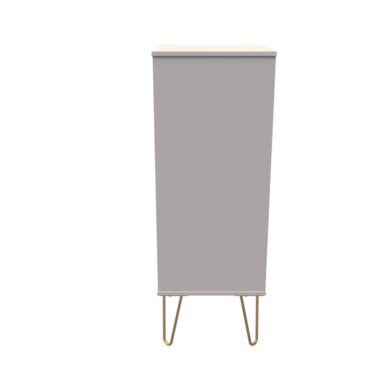 Allem 45cm W Manufactured Wood Bedside Table, Kashmir Gloss/Kashmir