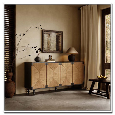 Accent Natural Sideboard Buffet Cabinet Storage