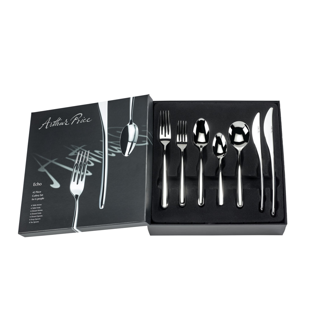Arthur Price Echo - 42 Piece Cutlery Set, Service for 6