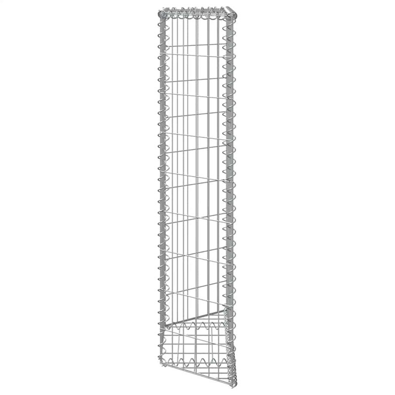 Lit surélevé en acier galvanisé Trapezium Gabion, H 39,37 po x l 31,5 po x P 7,87 po