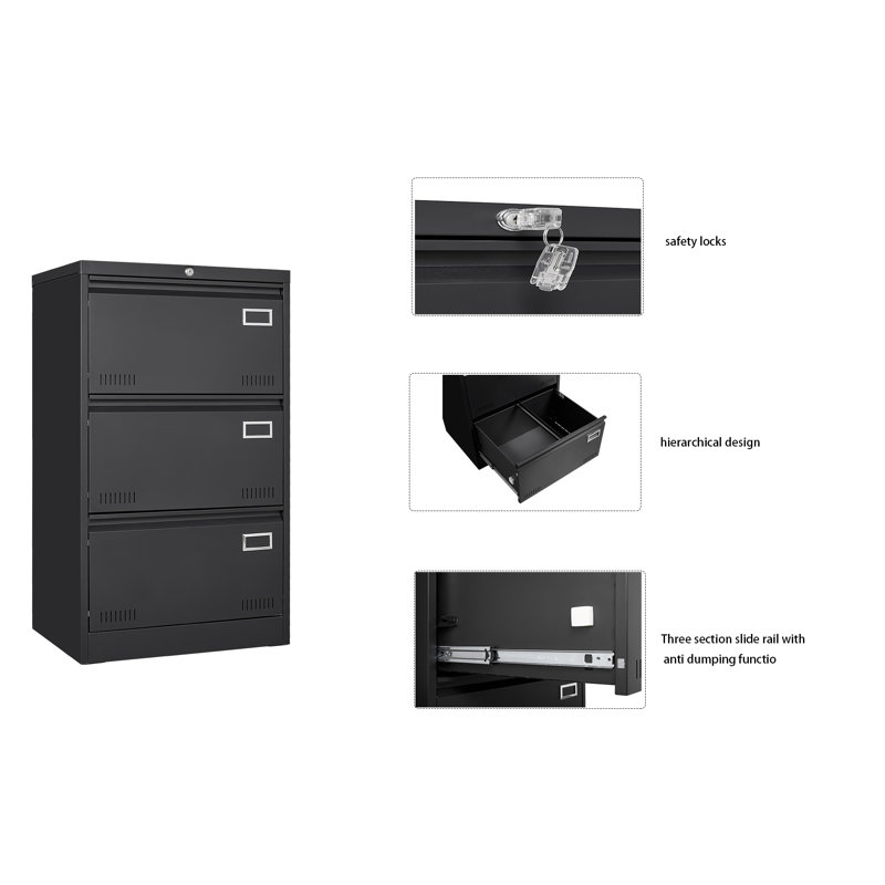 Enri 23.62'' Wide 3 -Drawer File Cabinet