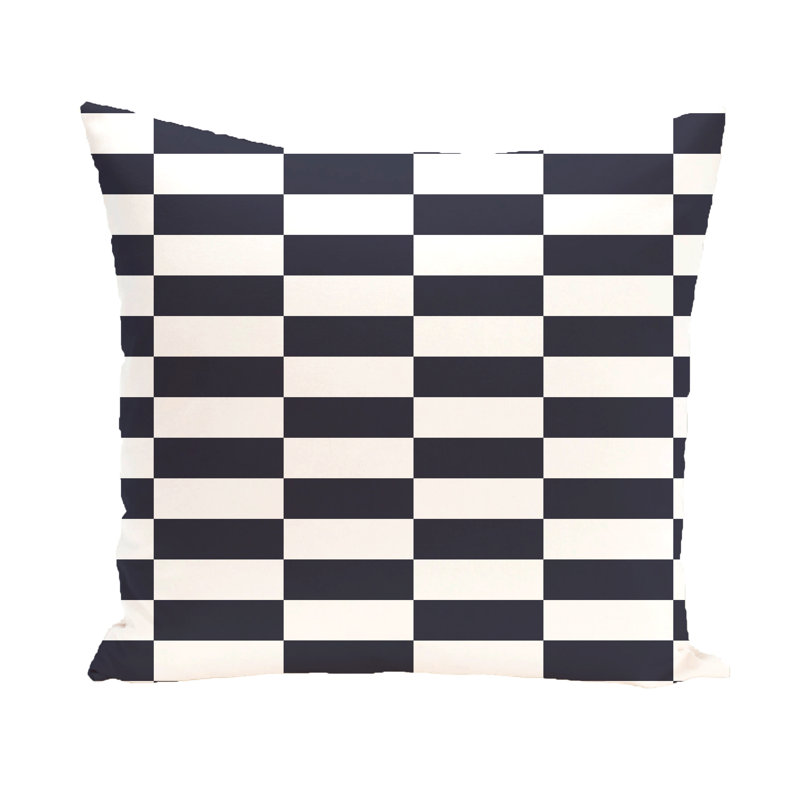  Housse de coussin d'extérieur carré à rayures, 20 po x 20 po, Ensorcelant