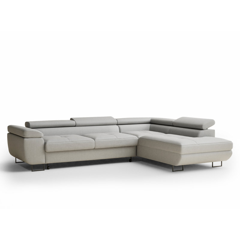 4 Seater Corner Sofa, Beige, Right Hand Facing