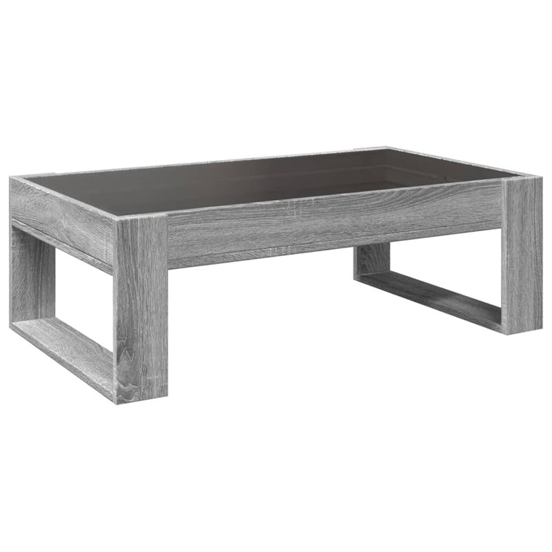 Cyndal Coffee Table, 30cm H x 90cm L x 53cm W, Grey Sonoma