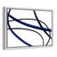 «Brush in Motion - Indigo II - Floater Frame», reproduction d'art sur toile-46824371-46824372