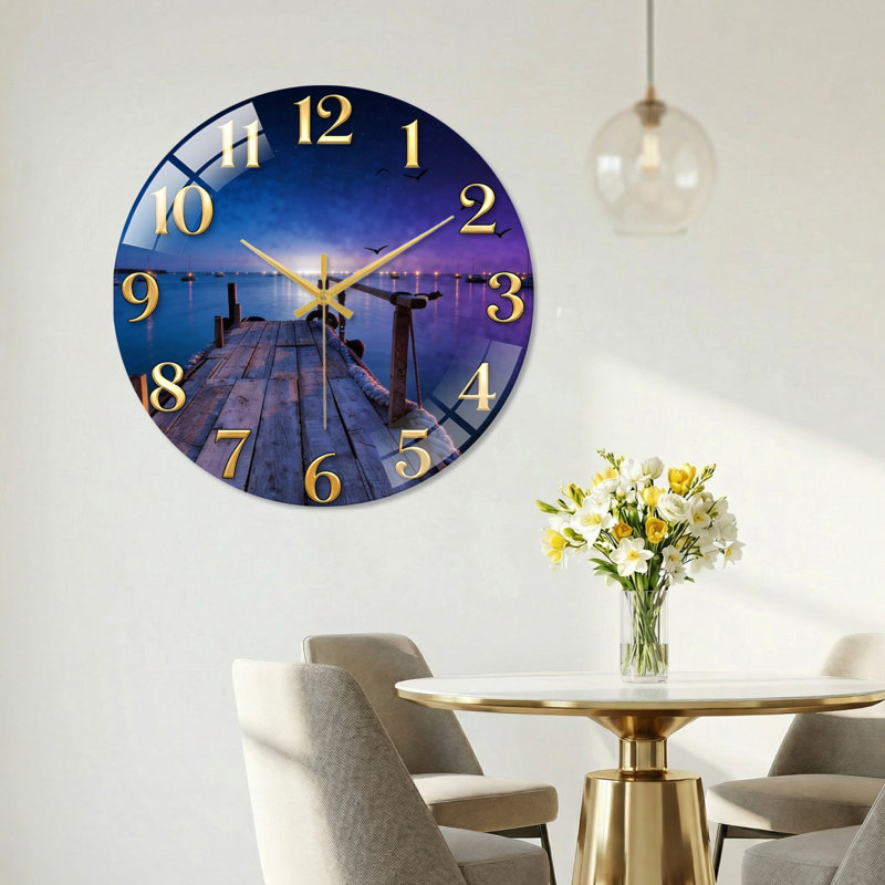 Horloge murale Dock, 40 x 40 cm (15,7 x 15,7 pouces)