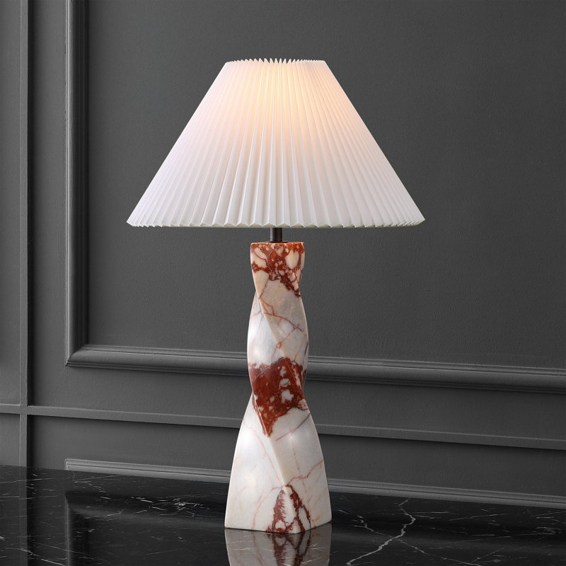 Mayalenn Table Lamp, Red/White