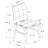 O'neill Cream Fabric and Gray Wood High Dining Chair, 36.96'' H X 18.32'' W X 22.85'' D