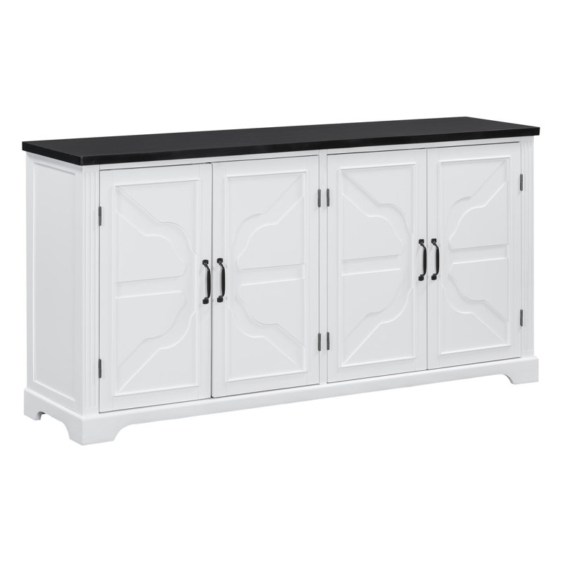 Alston 62.8'' 4 Doors Sideboard Cabinet, White