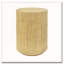 Table d'appoint cylindrique, texture semblable au bois, pour l'intérieur / l'extérieur