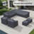 Eloisa Wicker Patio Conversation Sets Group Seating Outdoor Furniture Covers