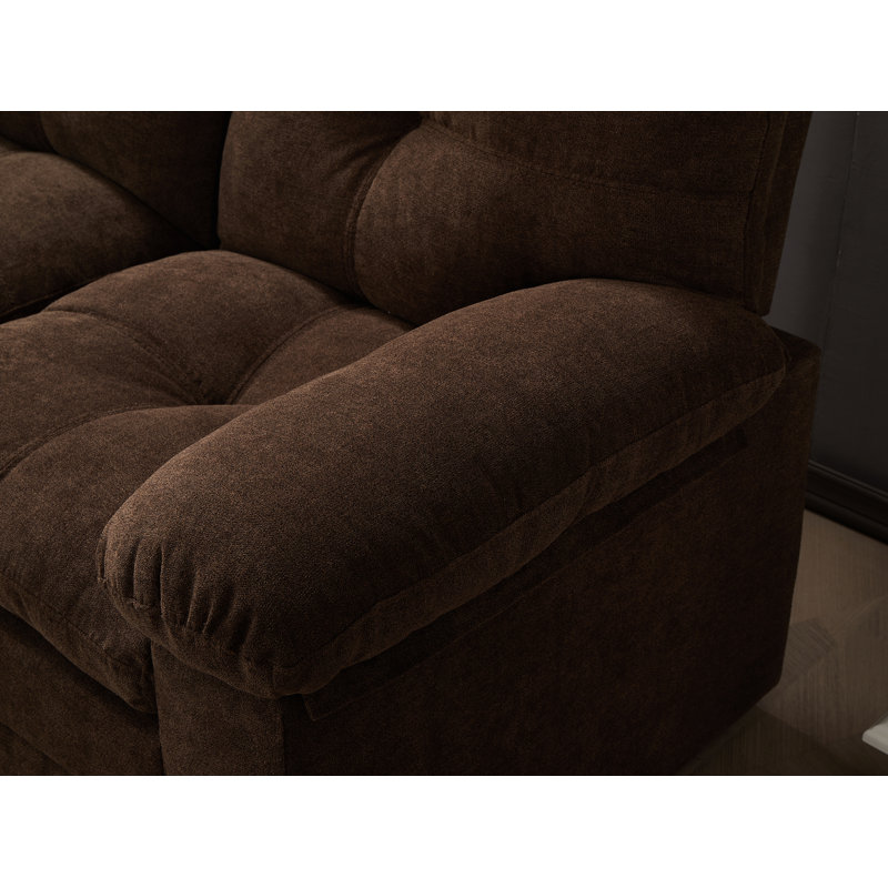 Causeuse Marly, Brun, H 36 po x l 75,5 po x P 31 po