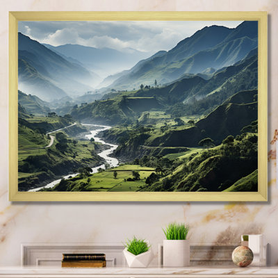 Dominicain Mountain River I, reproduction d'art sur toile