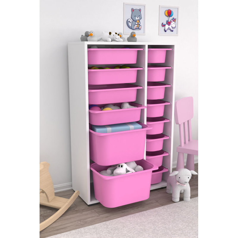 Armoire polyvalente moderne | 100% panneau de particules enduit de mélamine, épaisseur: 0,7 pouce | Comprend de nombreuses tablettes, des pieds en plastique et une conception murale | Parfait pour le bureau à domicile, le salon ou les solutions de rang