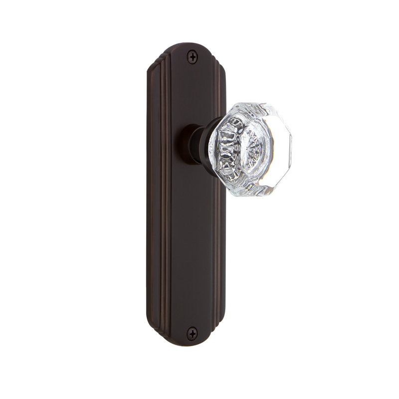 Deco Plate with Waldorf Door Knob, Timeless Bronze