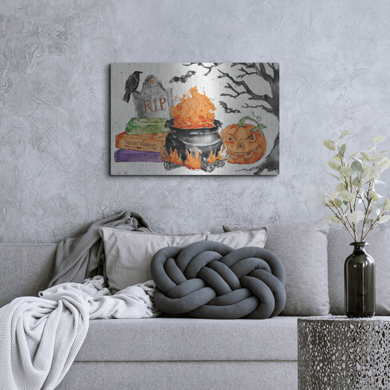 «Phantoms Of The Night I Color» par Anne Tavoletti, art mural en métal, 24 po x 16 po, H 24 po x l 36 po