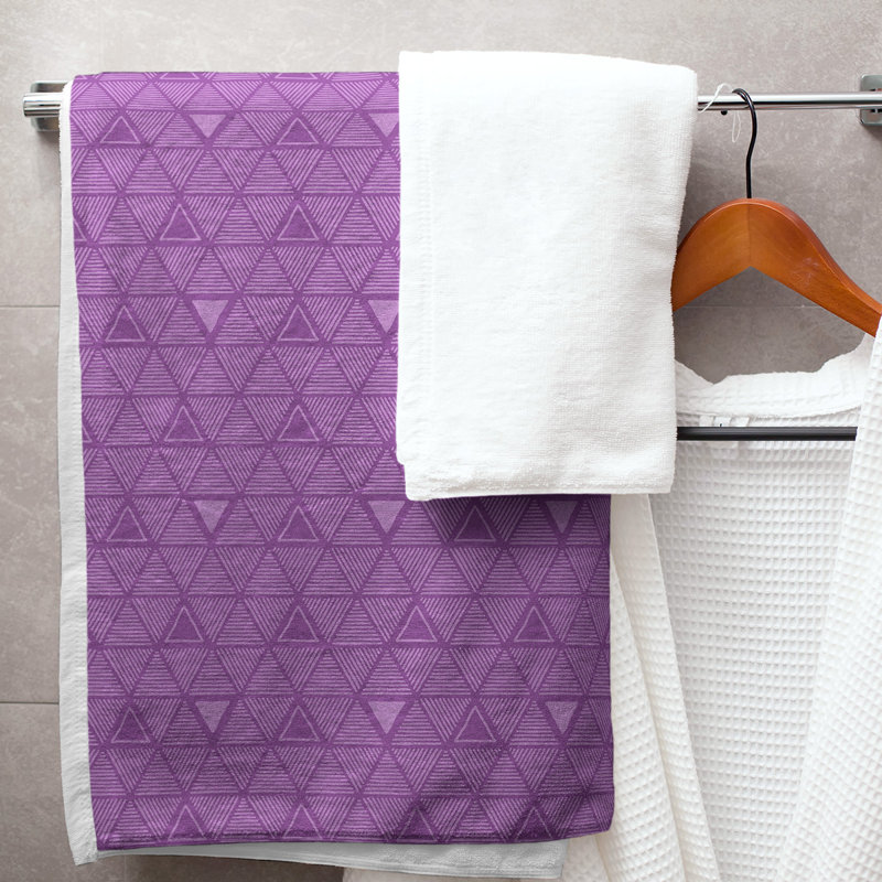 Serviette de bain Classic, Orchidée / raisin