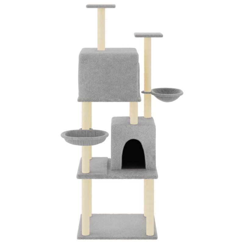 Lilburn 180cm H Cat Tree, Light Grey
