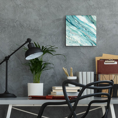 Wrought Studio™ 'Silver Springs I Blue Green' by Albena Hristova Acrylic Glass Wall Art