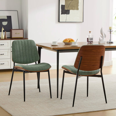 Ensemble de chaises en similicuir rétro Mid-Century