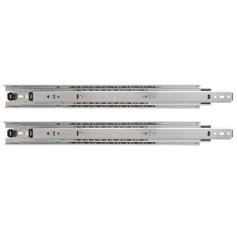 Glissière de tiroir robuste en métal à extension complète, H 2,09 po x l 0,75 po x P 18 po