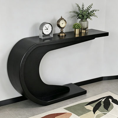 Console moderne noire minimaliste