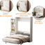 Lit double avec tablette - Idée de chambre à coucher peu encombrante pour une chambre moderne ou stable