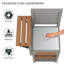 Outdoor Storage Cabinet With Stainless Steel Top & Double-Tiered Shelf