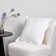 Nevenka White Square Euro Pillow Cover