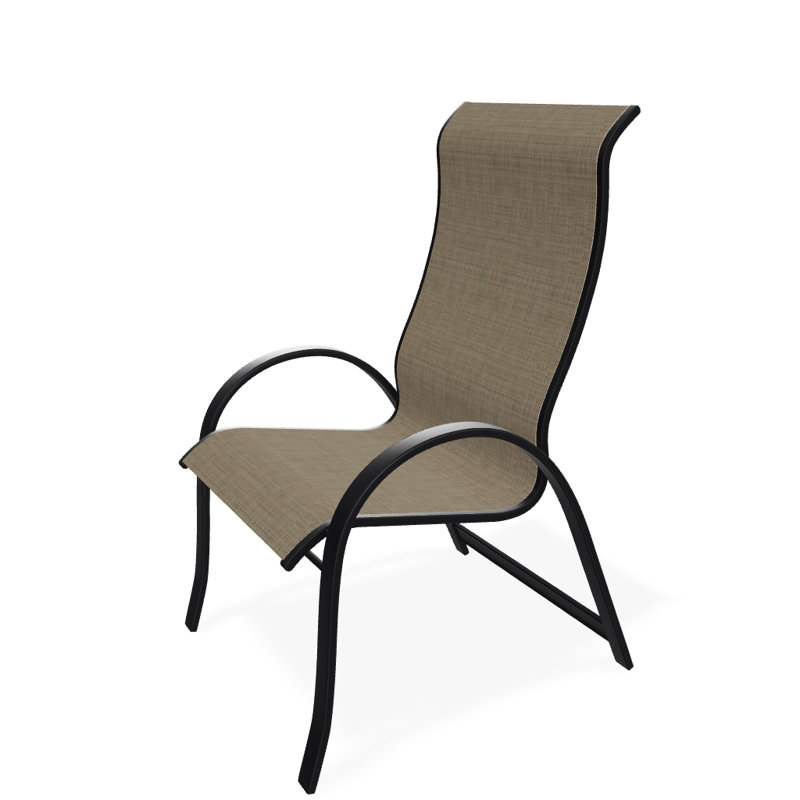 Aruba 1 Outdoor Dining Armchair, Newport, Textured Black