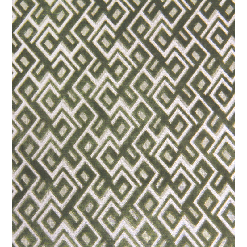 Invicta Anni Jacquard Fabric, Green Linen