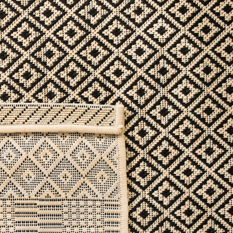 Tapis intérieur / extérieur beige Arneshia, Rond 4 pi