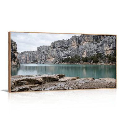 «Mountain Lake», reproduction d'art sur toile, ensemble de 1