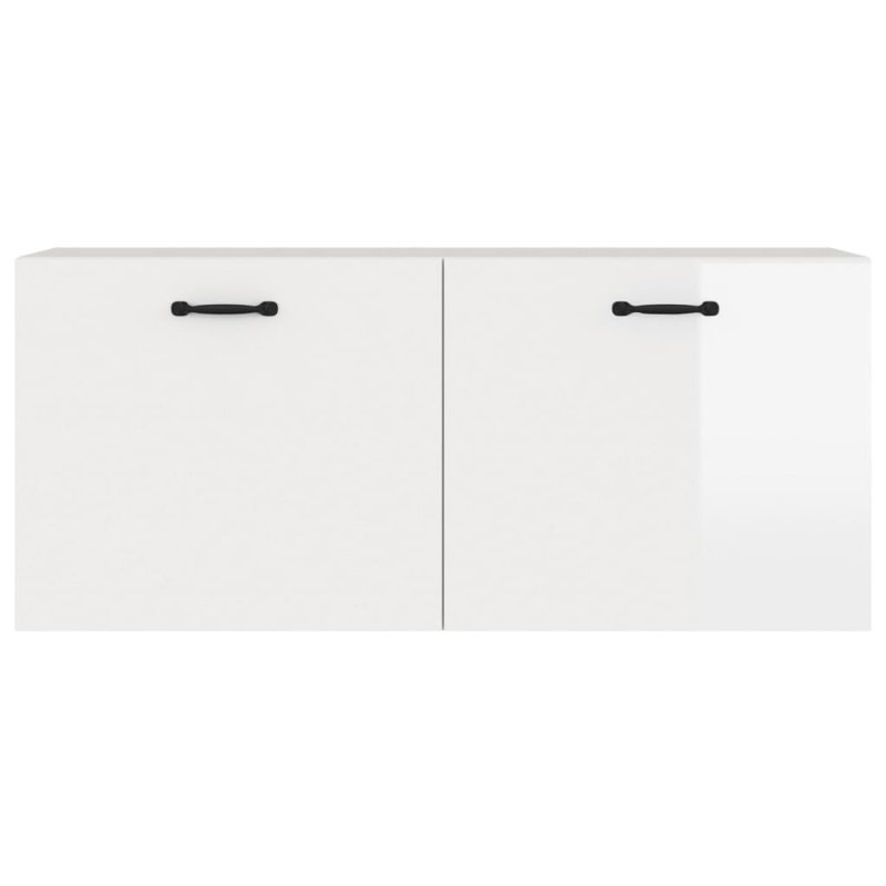 Kaimere TV Stand for TVs up to 43", High Gloss White, 36.5cm H x 80cm W x 35cm D