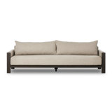 Chapman Outdoor Metal Sofa-106"-Bronze