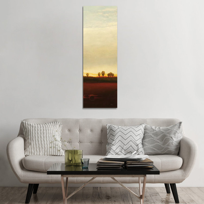 Summer's End I 1 Piece Wrapped Canvas Panoramic Painting, 152.4 cm H x 50.8 cm W x 1.91 cm D