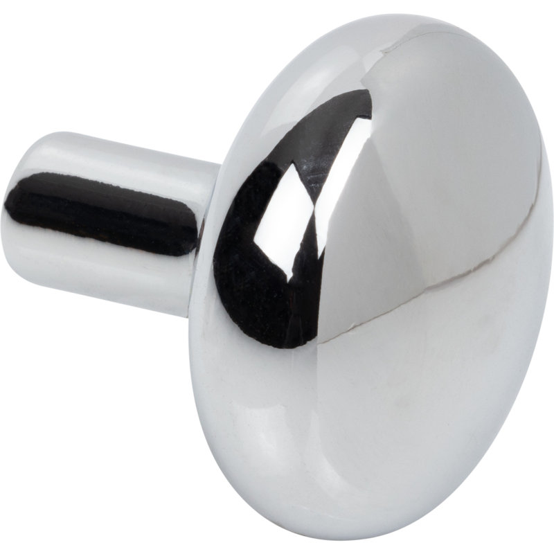 Loxley Mushroom Knob, Polished Chrome