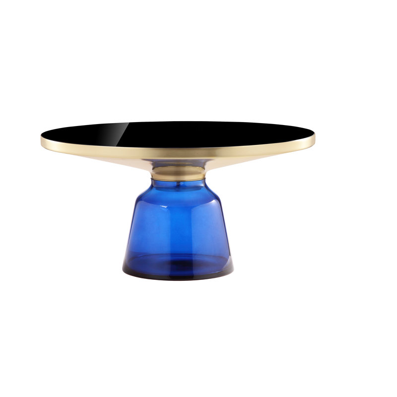 Gbelinda Coffee Table Gray Glass, Blue
