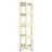 4-Tier All-Steel Rotating Bookshelf With 360° Wheels, Large Size Sturdy & Spacious Book Rack, New Style Yellow Bookshelf,Easy Assembly-260324245