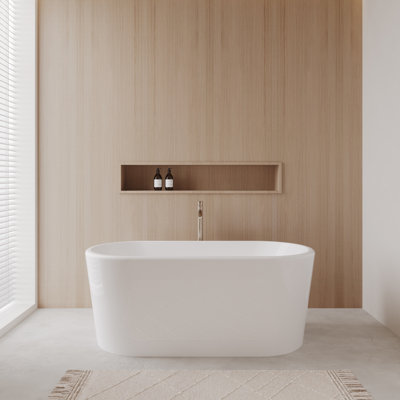 Ursula 59'' x 28'' Soaking Acrylic Bathtub