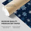 «Landscape and Nature Snowflakes», impression d'art moderne sans cadre bleu marine-1795880110