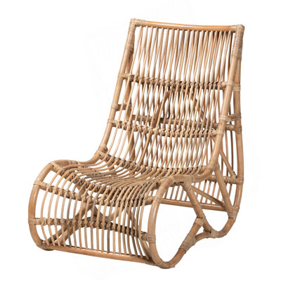 Modern Natural Rattan Lounge Chair