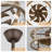 Colp 18'' Classic Farmhouse Caged Ceiling Fan with Lights, Rustic Bladeless Fandelier Reversible Ceiling Fan