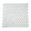 Elegan Nero 11 x 12 Porcelain Decorative Accent Tile-82364869