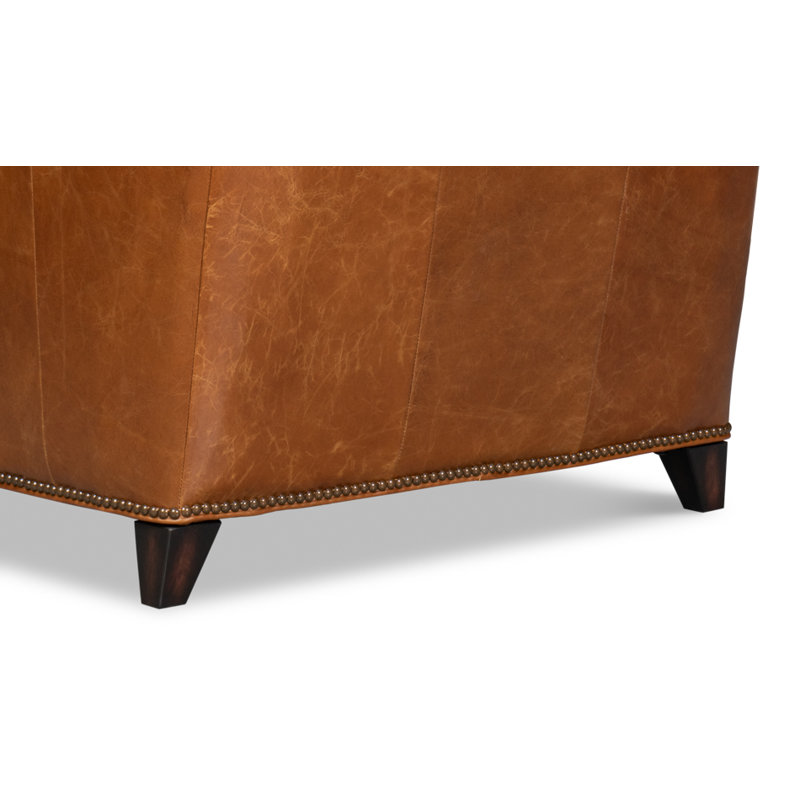 Vandike Club Chair, Light Brown
