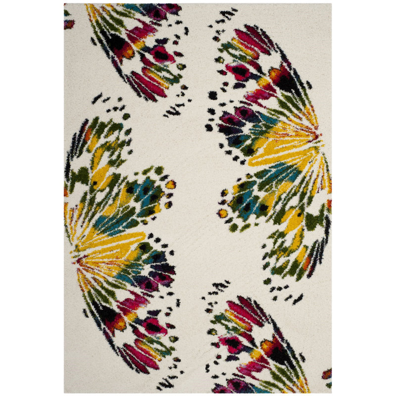 Helmuth Shag Performance Animal Print Rug, Rectangle 3' x 5'