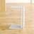 Stylish White Side Table, 11.8 x 22.4 x 15.7 Inches | 100% Melamine Coated Particle Board, Thickness: 0.7 Inches | Modern Design, Perfect for Living Room & Bedroom, Elegant & Functional Furniture Piece-1228045628