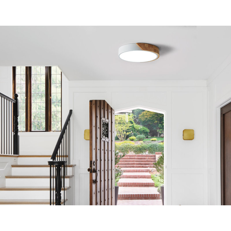 Demeshia LED Flush Mount, 4500K, White