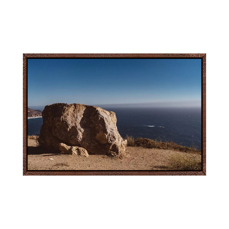 Big Sur California IX by Bethany Young - Print on Canvas, 101.6cm H x 152.4cm W x 3.81cm D, Classic Brown Wood Framed